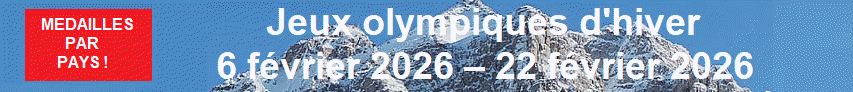Médailles par pays, Jeux olympiques d'hiver JO 2026 Italie, Milan Cortina d'Ampezzo une FIL-INFO-FRANCE ® TM
