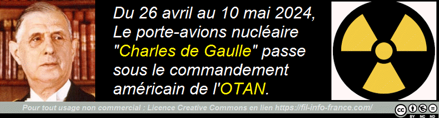 Le porte-avions nucléaire "Charles de Gaulle" passe sous le commandement américain de l'OTAN