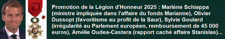 Promotion Légion d'honneur 2025, nomination Macron-Bayrou, décret du 15 janvier 2025, source officielle JO. filinfofrance, fr